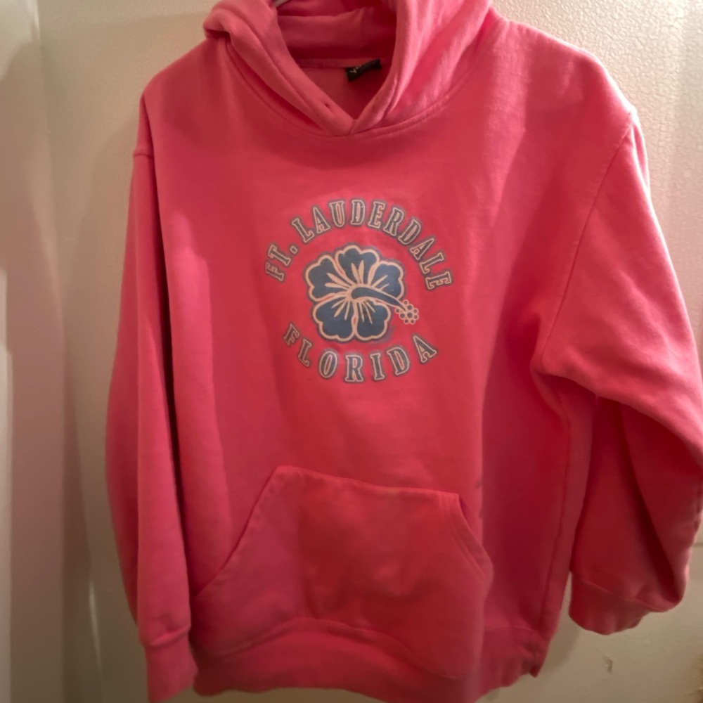 Neon Pink Florida Women Hoodie